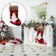 thumbnail image 5 of Medias de Navidad personalizadas clásicas, medias de Navidad de arpillera a cuadros grandes para decoración de chimenea navideña de 17 pulgadas (árbol) esquí esquí Gafas de esquí, 5 of 5