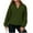 Army Green, variant on Fall Fashion Must Haves Womens Basic Essential Long Sleeve Solid Color V Neck Pullover Sweatshirt Tops Soft and Comfortable Women Fall Clothes