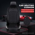 thumbnail image 3 of Almohadilla Calefactora para Asiento Coche Cubierta Calefactora para Asiento Con Control Temperatura (negro), 3 of 9