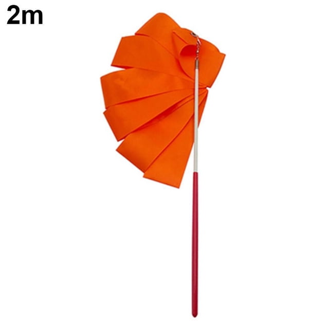 Colorful Ribbons 2/4m Dance Ribbon Gymnastic Ballets Streamers Twirling Rods