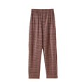 thumbnail image 4 of Blmnix Fleece Pajamas Womens Pajama Pants Sleep Pants Petite Pajamas Shirts Brown Wide-Leg Full Womens Pajama Sets Shorts,XL, 4 of 5