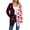 Black, variant on Ladies Mid Long Cardigan Sweater Jacket with Pockets Love Heart Pattern Valentines Coat Gift Open Front Outwear (XL, Black)
