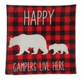 thumbnail image 2 of Happy Campers | Pillow Cover | Home Decor | Throw Pillows | Mama Bear Decor | Cabin Decor | Plaid Pillow | Room Decor | Bedroom Decor, 2 of 3