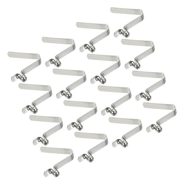 Unique Bargains 5.5x3.8mm Kayak Paddle Snaps, Hollow Button Single Pin Lock Tube Spring Clips for Tent Pole, 16 Pack