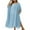 Sky Blue, variant on yillto Women Plus Size Coverups 3/4 Sleeve Lightweight Loose Long Dress Mesh Summer Beach Cover Up