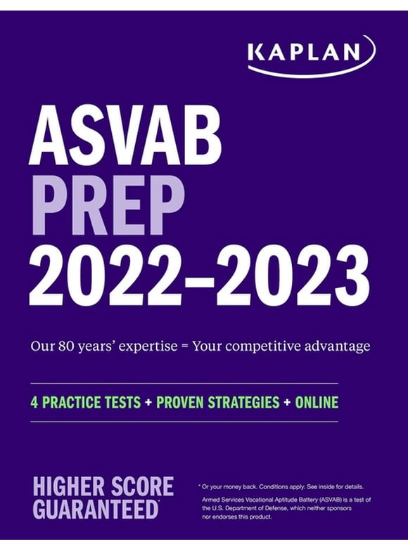 Kaplan Test Prep: ASVAB Prep 20222023 : 4 Practice Tests + Proven Strategies + Online (Paperback)