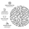 thumbnail image 3 of Honeii Hand Drawn Snake print Leather Coaster Set of 4, ideal for safeguarding your furniture from drinks spills and effortless cleanup-Round Shape, 3 of 6