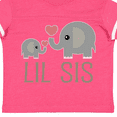 thumbnail image 4 of Inktastic Little Sister Elephant Girls Toddler T-Shirt, 4 of 5