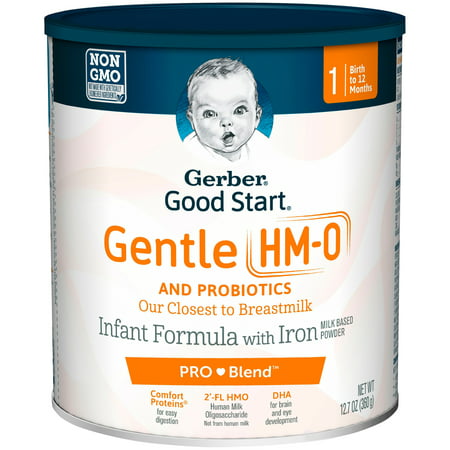 Gerber Good Start Gentle (HMO) Non-GMO Powder Infant Formula, Stage 1, 12.7