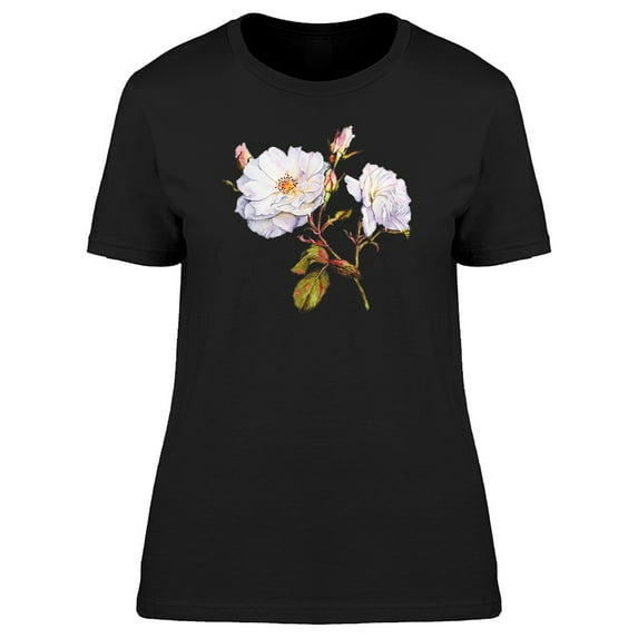 White Garden Peonies Tee Women's -Image by Shutterstock