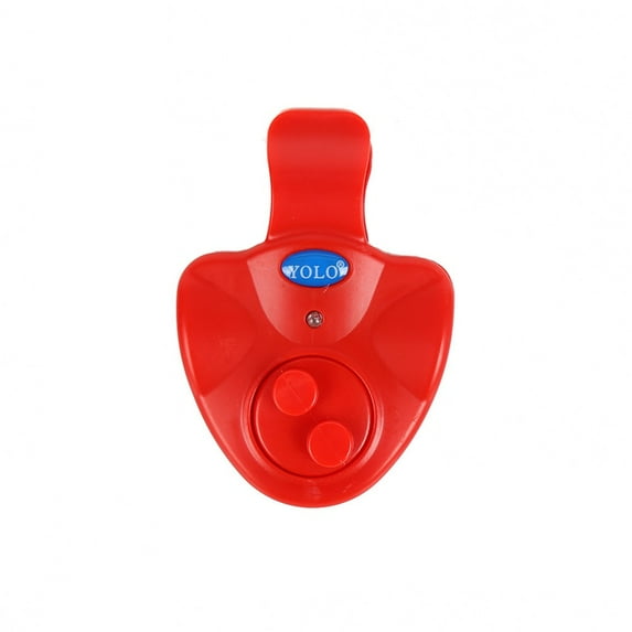 Electronic LED Light Fishing Bite Sound Alarm Alert Bell Clip On Fishing Rod Gear Indicator Alert Buffer
