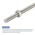 thumbnail image 4 of Uxcell 24Pack M5 x 200mm Fully Threaded Rod w 24Pack Hex Nuts, 0.8mm Pitch 304 Stainless Steel Right Hand Threaded Rod, 4 of 7