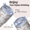 thumbnail image 4 of 20OZ Unicorn Tumbler with Handle Stainless Steel Tumbler Thoughtful Gifts for Women Unicorn Enthusiasts Perfect for Birthday Christmas and Game Nights, 4 of 6