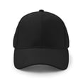 thumbnail image 5 of Suede Baseball Cap, Unisex Faux Suede Leather Classic Adjustable Plain Hat Baseball Cap Black, 5 of 6