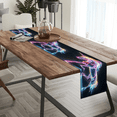 thumbnail image 3 of Qzaxky Table Runner Boho Table Runner Unicorn Bohemian Boho Outdoor Table Runner Decoration for Indoor Outdoor Home Dinner Party Wedding Decor 13 x 90 Inch, 3 of 9