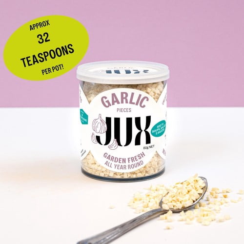 JUX Food Garlic Granules 60g, British Import (Pack of 2)