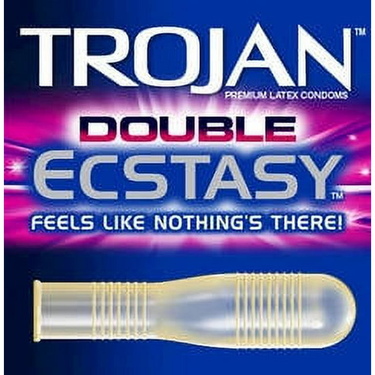 Trojan Pleasure Pack - 40 Premium Latex Condoms (Double Ecstasy, Ultra  Thin, Fire & Ice, Ultra Ribbed & Enz)