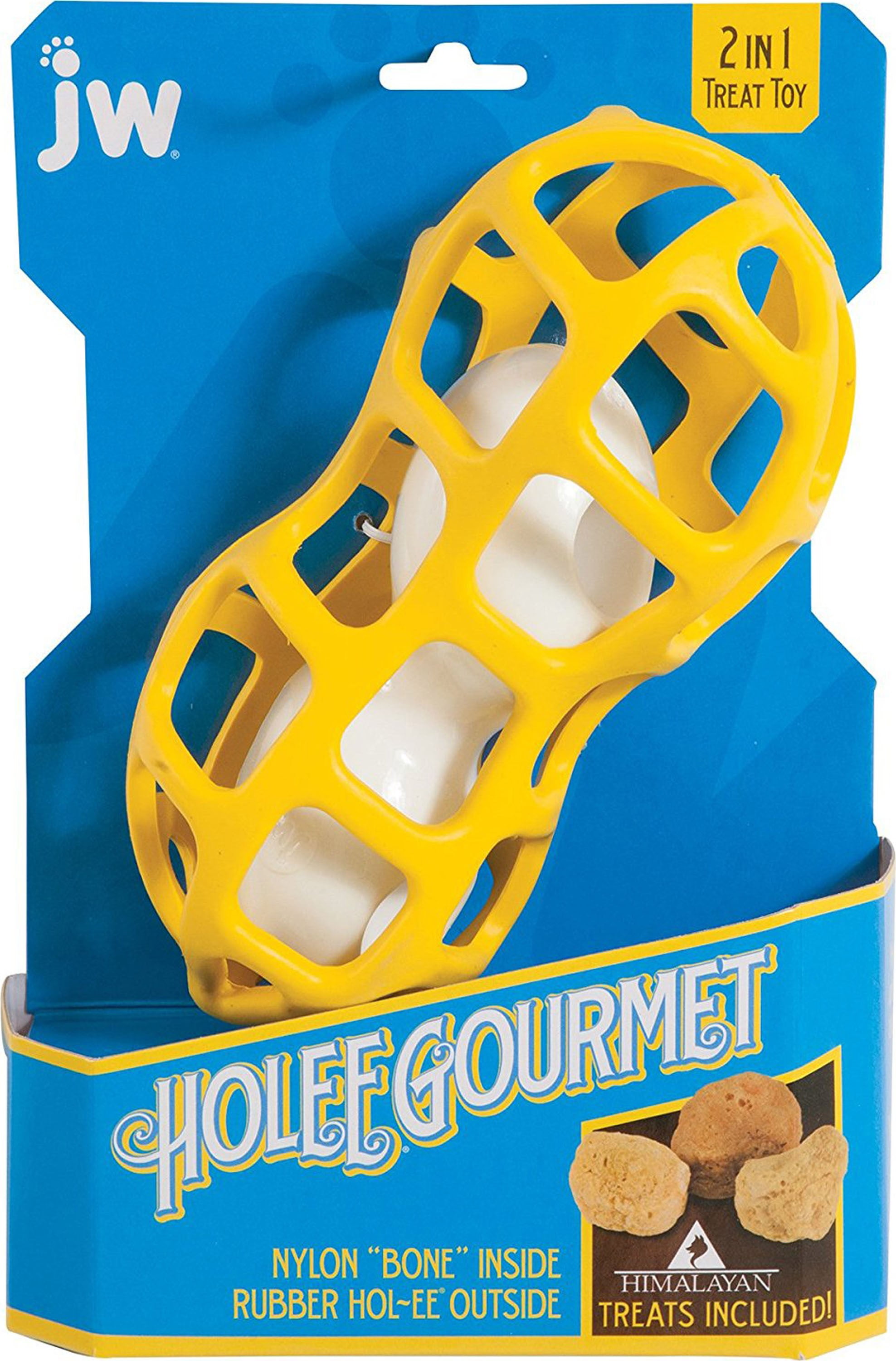 JW Hol-Ee Gourmet Rubber Dog Toys, Peanut, Medium - Walmart.com - Walmart.com