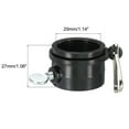 thumbnail image 2 of Bandera Poste Anillos Montaje Clips Giratorio Ajustable Sujetadores 29mm x 27mm Negro Paquete de 4, 2 of 5