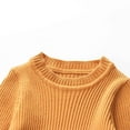 thumbnail image 2 of vdgthytj Toddler Girls Sweater Dress Crewneck Long Sleeve A-Line Ribbed Knit Dresses Kids Fall Winter Outfits, 2 of 7