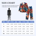 thumbnail image 3 of KLL 3D Butterfly Sleepwear Mens Flannel Pajamas,Long Cotton Pj Set, 3 of 7