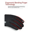thumbnail image 5 of Outdoor Gloves Men's Winter Riding Touch Screen Waterproof Plus Velvet Warm Riding Non-slip Climbing Running Windproof Gloves Women Black XL, 5 of 8