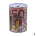 thumbnail image 5 of 1pcs Coin Canister Euro Dollar Money Jar Coin Box Tinplate Jars Bank Savings Gift Deposit Cylinder Boxes Piggy, 5 of 7