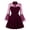 Purple, variant on hgsbede Womens Dresses Plus Size Gothic Long Sleeve Solid Color Punk Vintage Party Dress