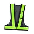 thumbnail image 4 of Gilet de Sécurité Réfléchissant Haute Visibilité Bandes Réfléchissantes Respirantes pour Passage Noir, 4 of 8