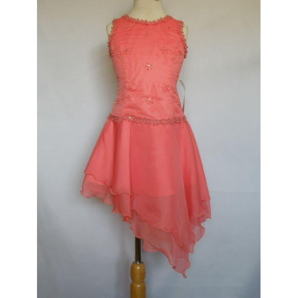 NEW TEENS GIRL PAGEANT FLOWER GIRL FORMAL DRESS PINK IVORY SAGE LILAC CORAL RED