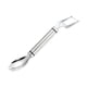 thumbnail image 2 of Cortador de sandía 3 en 1 de acero inoxidable con tenedor y cuchillo | Cortador de fruta inoxidable para cubos y rebanadas | Aparato de cocina ligero y portátil para fiestas familiares y camping., 2 of 5