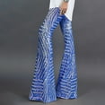thumbnail image 4 of Woman Pants Clothing Women Sequins Wide Leg Pants Fashion Shiny Hight Waist Flared Trousers Disco Dance Long Pants Party Streetwear Casual Pants for Women, 4 of 9