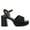 Black, variant on Women's Heeled Platform Sandals By XTI 142845