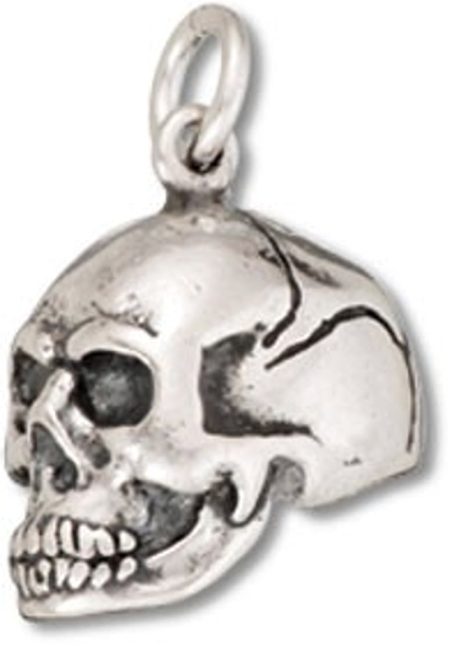 Sterling Silver 7 4.5mm Charm Bracelet With Attached 3D Pet Dog Bone Charm