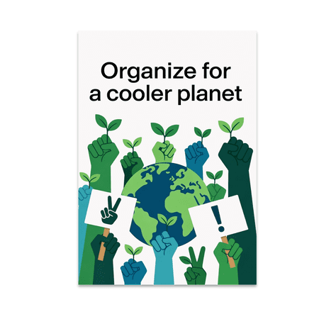 Climate Activism Wall Art - Eco-Conscious Decor Enthusiast - 13x19 Poster Print