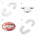 thumbnail image 6 of 6X Teeth Grinding Mouth Guards, Custom Perfect Fit Food Graded EVA Material Mouth Tray, Stop Teeth Clenching Bruxism Dental Guard Get a Good Sleep at Night, 6 of 7