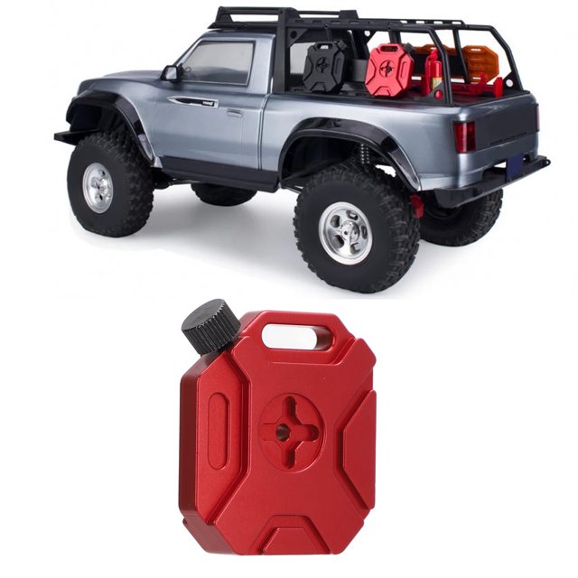 Mini Tanque De Combustible De aleación Para Coches Trepadores RC, Diseño Realista, Fácil Instalación, Compatible Con SCX10, VS4 10, D90