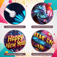 thumbnail image 5 of Colorful Design Happy New Year Banner Festive Fireworks Celebration Backdrop for New Year Party Indoor Decoration Holiday Event, 5 of 9