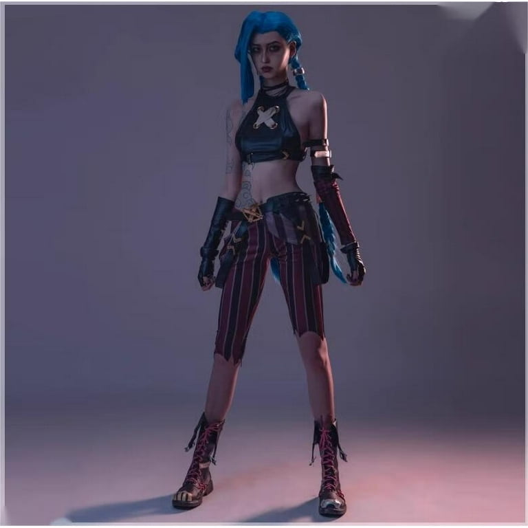 Jinx:Arcane Costume,LOL Coplay Clothing and Accessories 
