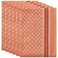thumbnail image 1 of REGALWOVEN Paños de cocina de tejido waffle 6 piezas toallas de cocina de algodón naranja 15"x25", 1 of 5