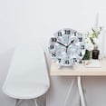 thumbnail image 2 of Naloa Clock number Print Wall Clock - Clocks Battery Operated, Small Silent Non-Ticking, Decorative for Living Room, Office, Bedroom, Home(9.84"), 2 of 5