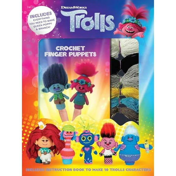 Pre-Owned DreamWorks Trolls: Crochet Finger Puppets Paperback