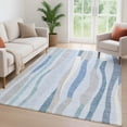 thumbnail image 6 of Addison Rugs Mayfield Premium Machine Washable Transitional Stripes Sky Rectangle Rug, 10' x 14', 6 of 6