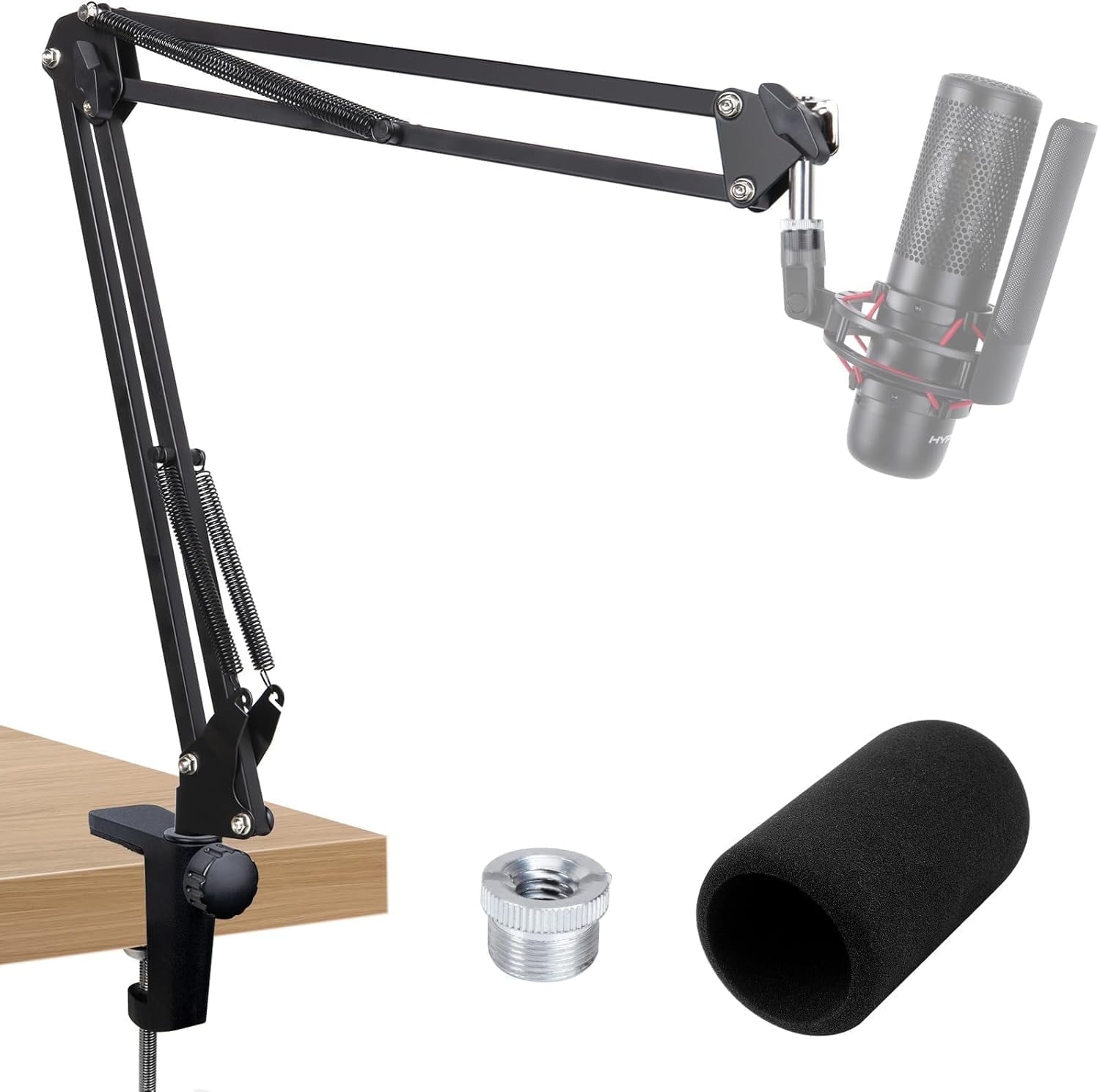 SUNMON Adjustable Microphone Boom Arm for HyperX DuoCast, Stable