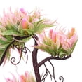 thumbnail image 3 of Artificial Potted Tree Simulation Potted Plant Home Office Table Centerpiece Fake Tree Ornament, Pink, 3 of 6