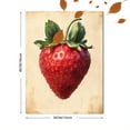 thumbnail image 3 of Qisvanset 12x16 Inch 2D Flat Framed Canvas Art, Fruit of the Spirit Strawberry Bible Verse Kitchen Nursery Wall Decor, 3 of 5