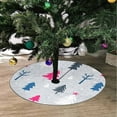 thumbnail image 2 of FMSHPON Christmas DesignTrees Xmas Christmas Tree Skirt Stand Mat for Holiday Party Decoration Indoor Outdoor 48 inches, 2 of 3