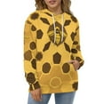 thumbnail image 4 of Honeycomb Bee Pattern 3d Sweatshirts Hoodie Fashion Casual Personality Men's Women Street Hoodie Pullovers Long Sleeve Comfortable Top, 4 of 6