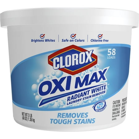 Clorox Oxi Max Radiant White Laundry Stain Remover Powder 48 Ounces