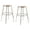 Hardboard/Grey, variant on (Pack of 2) NPS 19 -27" Height Adjustable Heavy Duty Steel Stool, Black